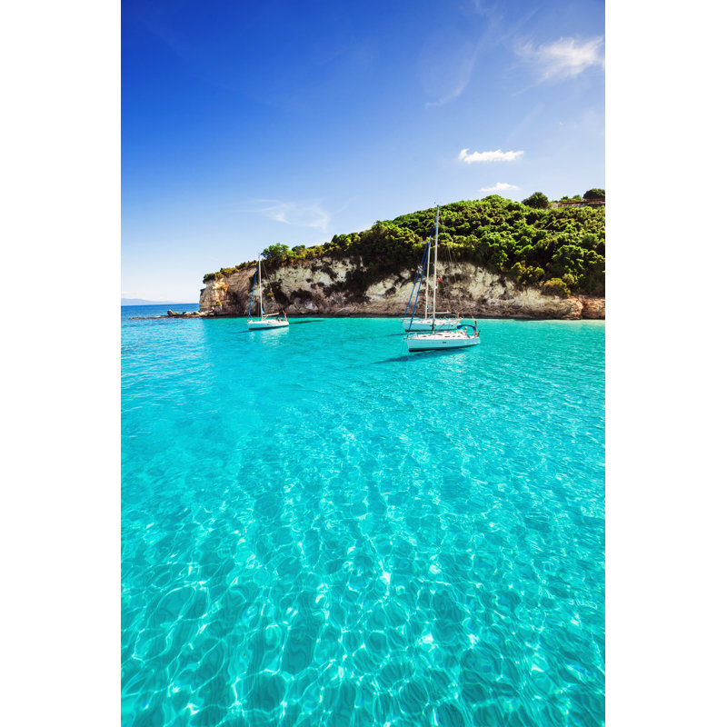 «Beautiful Bay Grèce» par Poike - photographie sur toile tendue, H 20 po x l 30 po