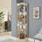 Lighted Corner Curio Cabinet, Display Case, Accent Cabinet-1944592154