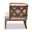 Fauteuil demi-tonneau en polyester 29,1 po Enid
