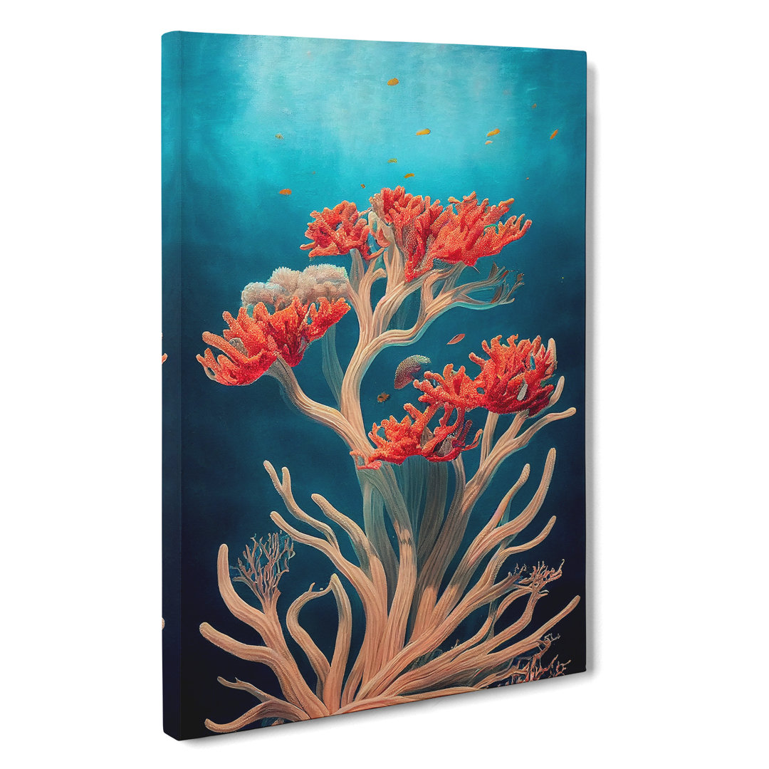 Wondrous Coral Reef - Wrapped Canvas