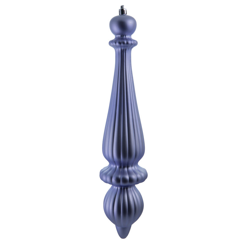 Ornement de Noël 14 po Finial Drop UV, Lilas mat