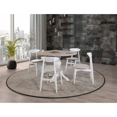 Akeeyla Rectangular 47.2'' L x 47.2'' W Restaurant Dining Set