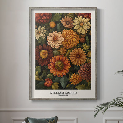 Imprimé encadré de la série XXI de William Morris - Bois massif
