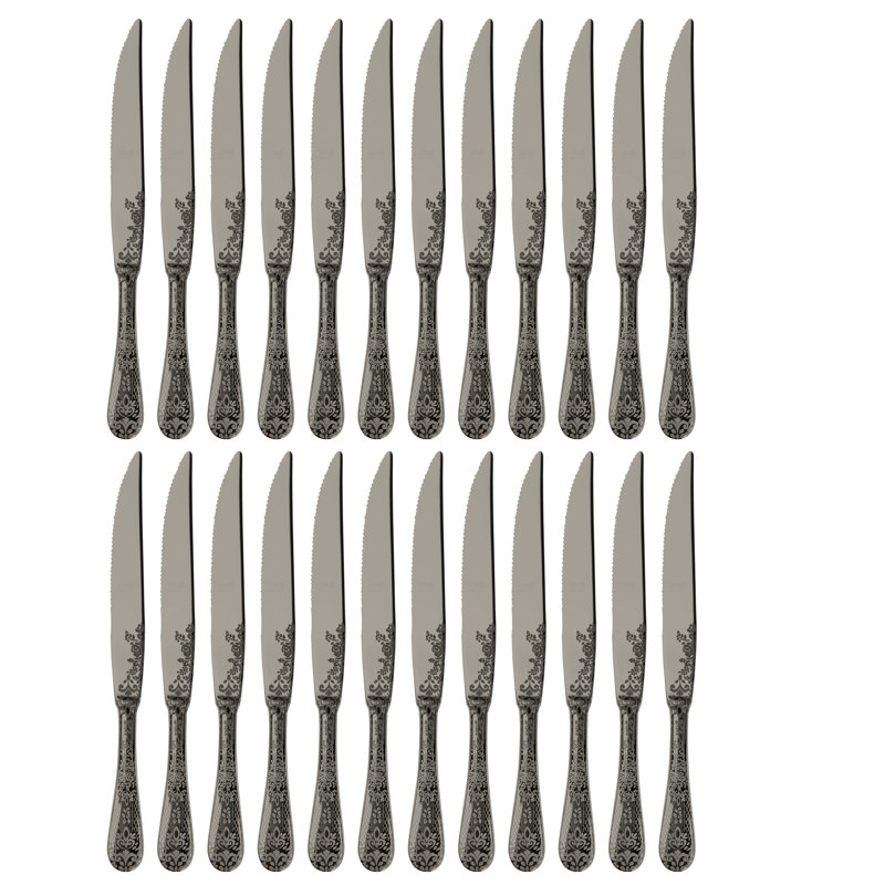 CASABLANCA Steak Knife, Black Gold