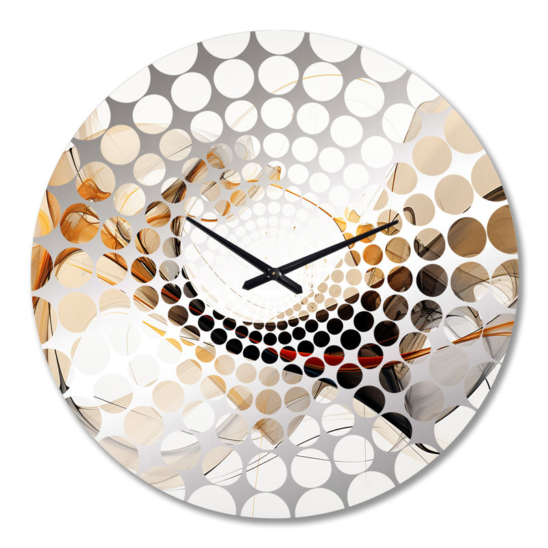 Conversations avec Destiny Dynamic Waves II - Horloge murale formes abstraites, Très grand
