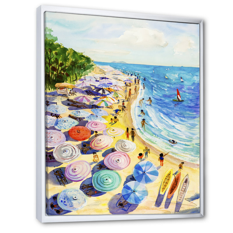 Reproduction d'art nautique et côtière sur toile, Aalt Pastel Beach California III