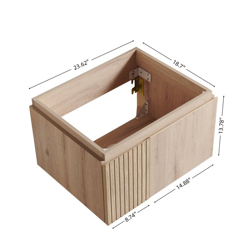 Base de rangement à double porte 24 po 24 po, Blanc, Blanc