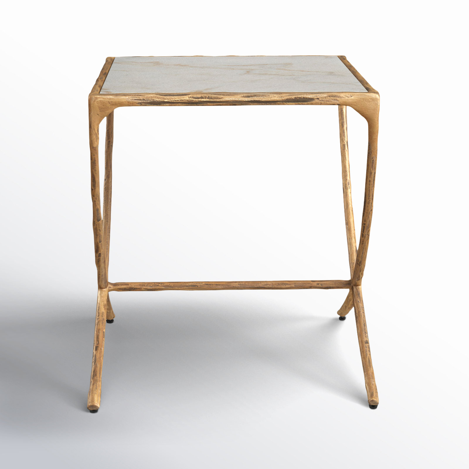 Evelynn Genuine Marble End Table