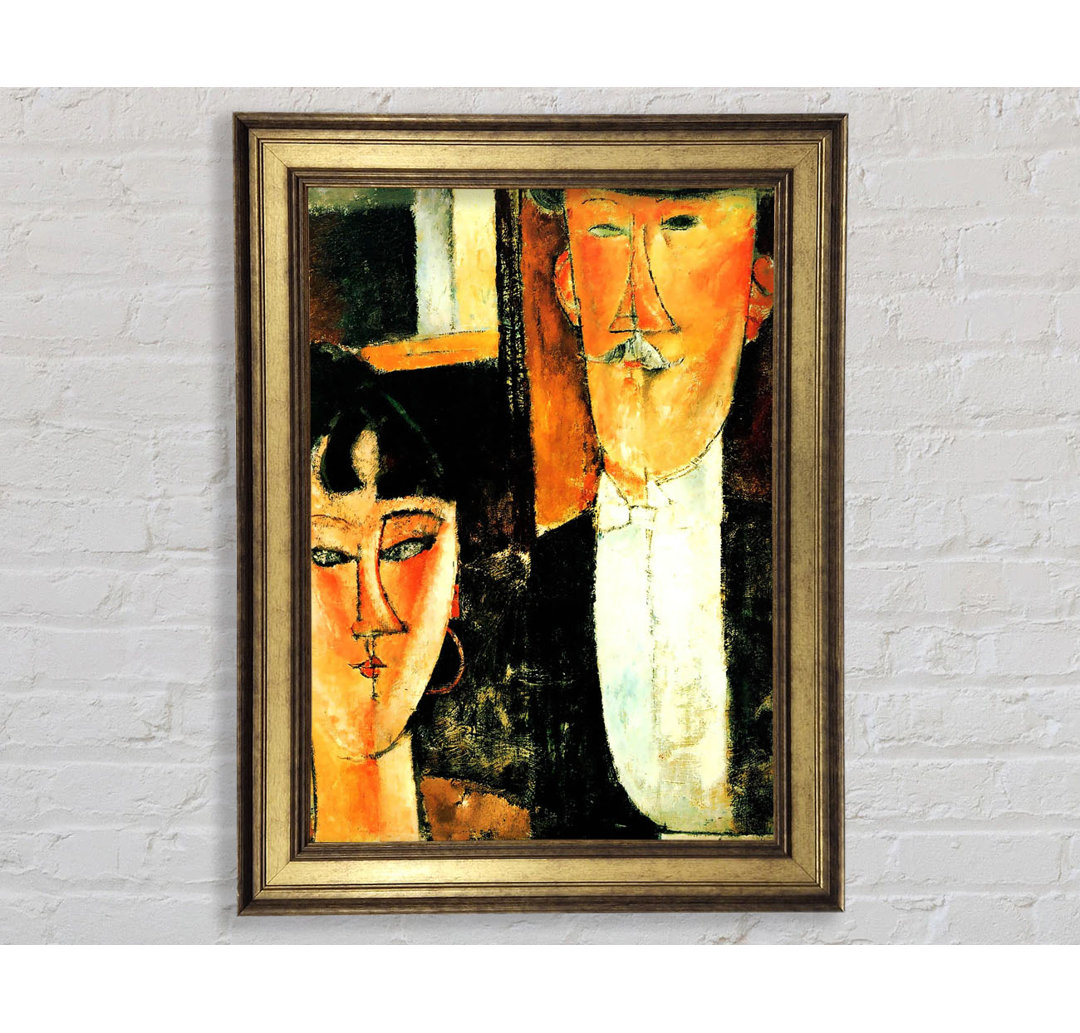 Modigliani Braut und Bräutigam - Einzelner Bilderrahmen Kunstdrucke