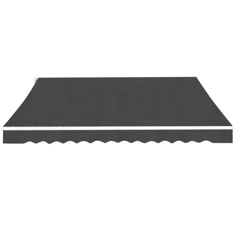 Auvent de patio rétractable, Monobloc, Anthracite, L 157,5 po