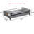 2-Pack Under Bed Storage with Wheels,Under Bed Storage Containers with Clear Lids