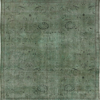 Tapis vert de style oriental