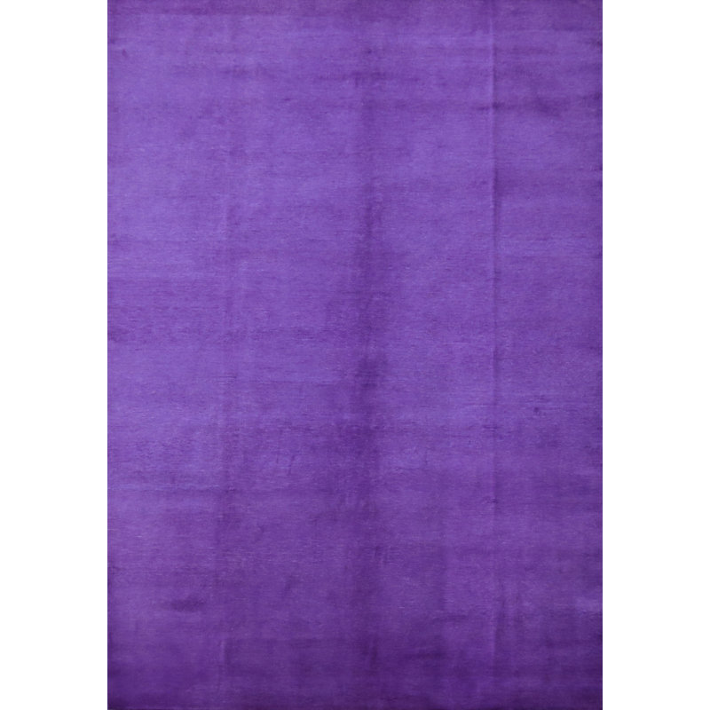 Tapis persan mauve royal Gabbeh 9x12