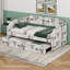 Lit de jour simple tapissier avec couchette escamotable et ports de chargement USB