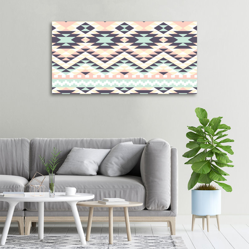 Ethnic Background - No Frame Print on Canvas