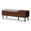 Banc de rangement rabattable en similicuir Edwina-2059183481