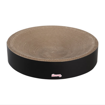 Nelson 20.13" Modern Cardboard Round Bowl Cat Scratcher with Catnip