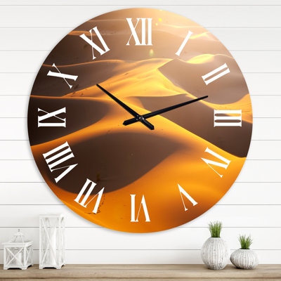 Desert MountaIn Hills - Traditional wall clock