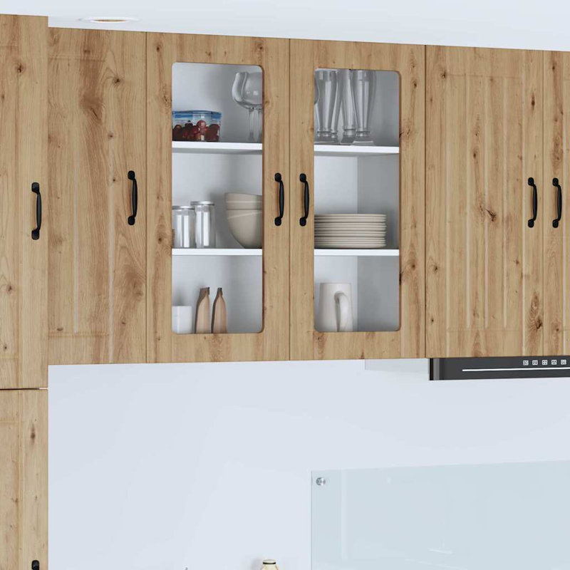 Vidaxl Kitchen Cabinet Artisan Oak 60 X 31 X 80 Cm Engineered Wood, Artisan Oak, 80cm H x 80cm W x 31cm D
