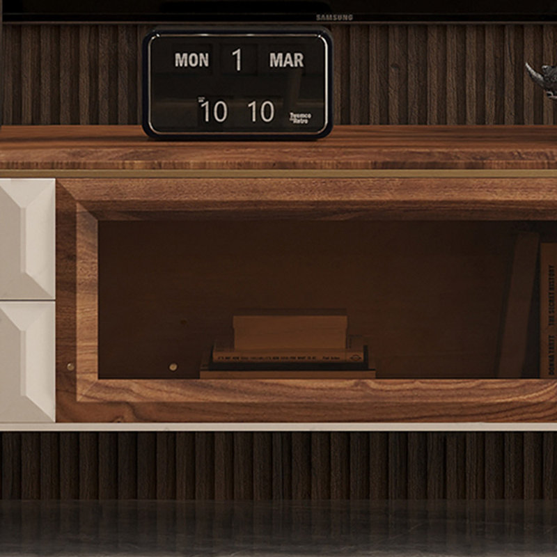 Meuble télé de luxe de style américain, 78.74"