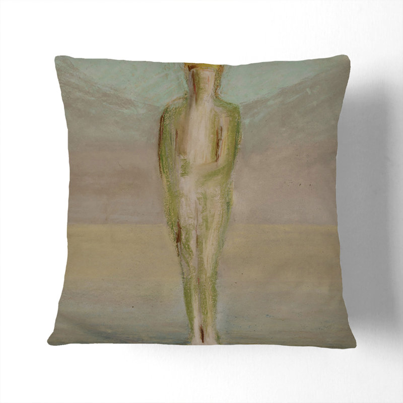 Square Throw Cushion, 40cm H x 40cm W x 15cm D, White