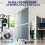 Système mural modulaire mobile VIVO, 2 panneaux en PET, séparateurs de bureau sur roulettes