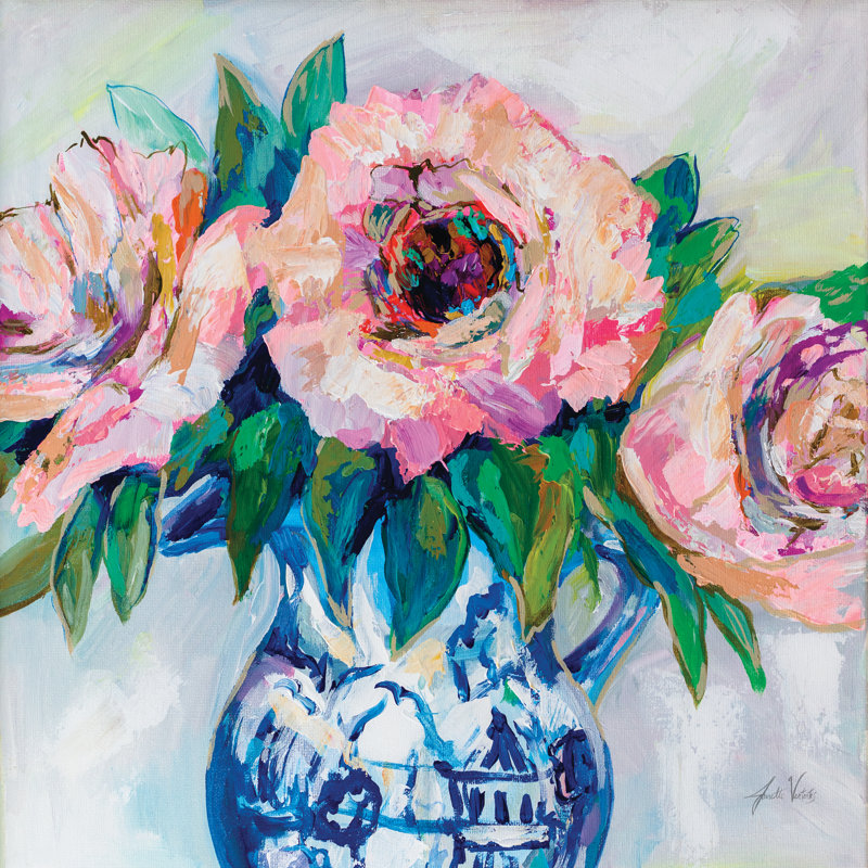 Soph sophistiqué par Jeanette Vertentes - peinture sur toile tendue, H 20 po x l 20 po x P 1,25 po