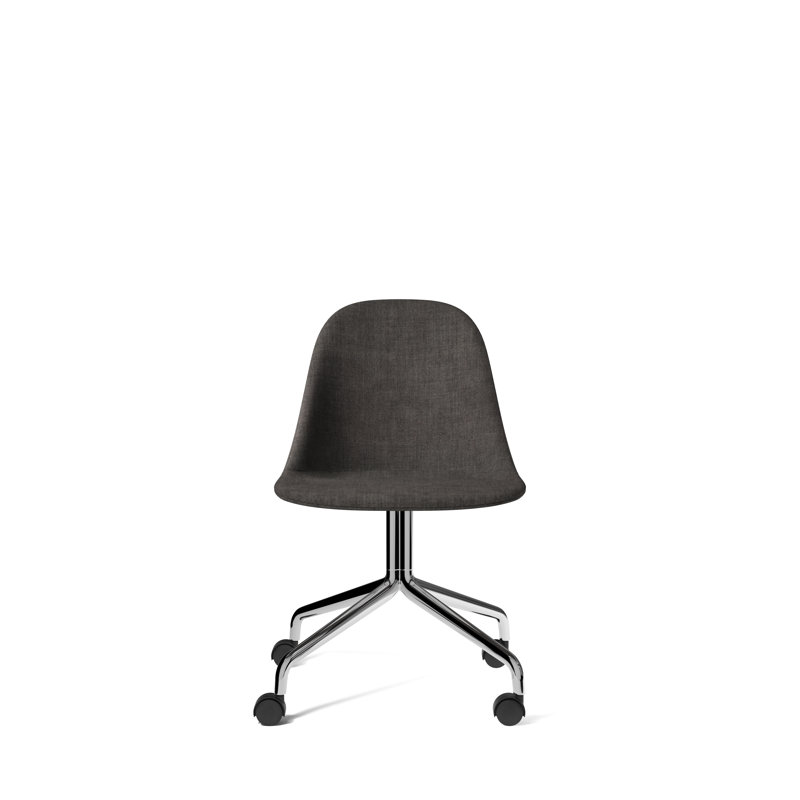 Harbour Task Chair, Polished Aluminum, Dakar 0250 Cognac Genuine Leather