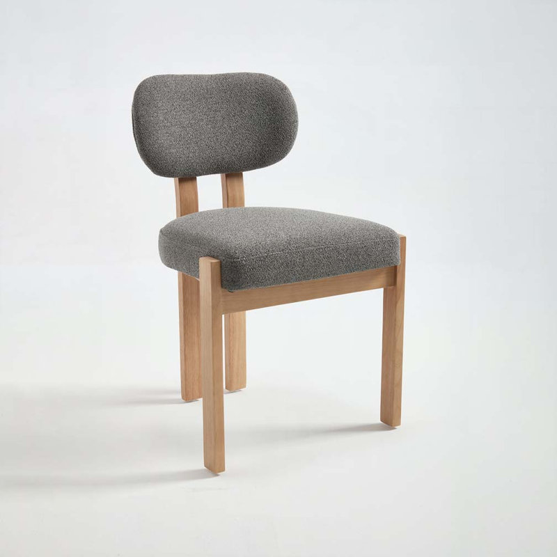 Chaises de salle à manger moelleuses, Gris