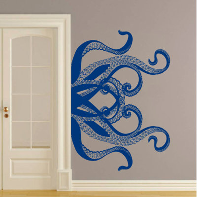 Décalcomanie murale tentacules kraken