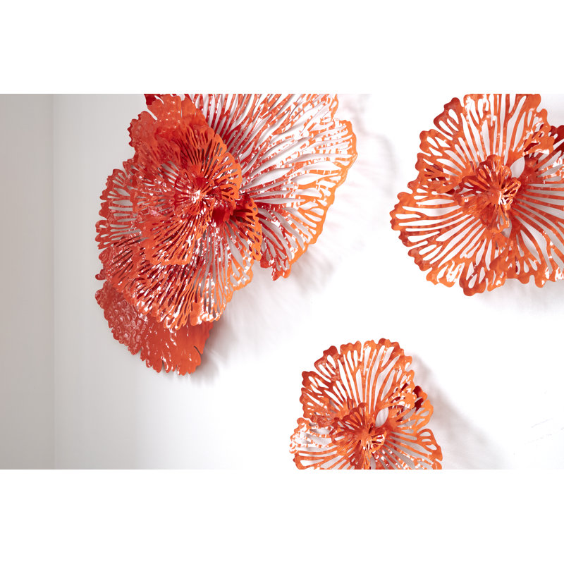 Flower Wall Décor, Coral