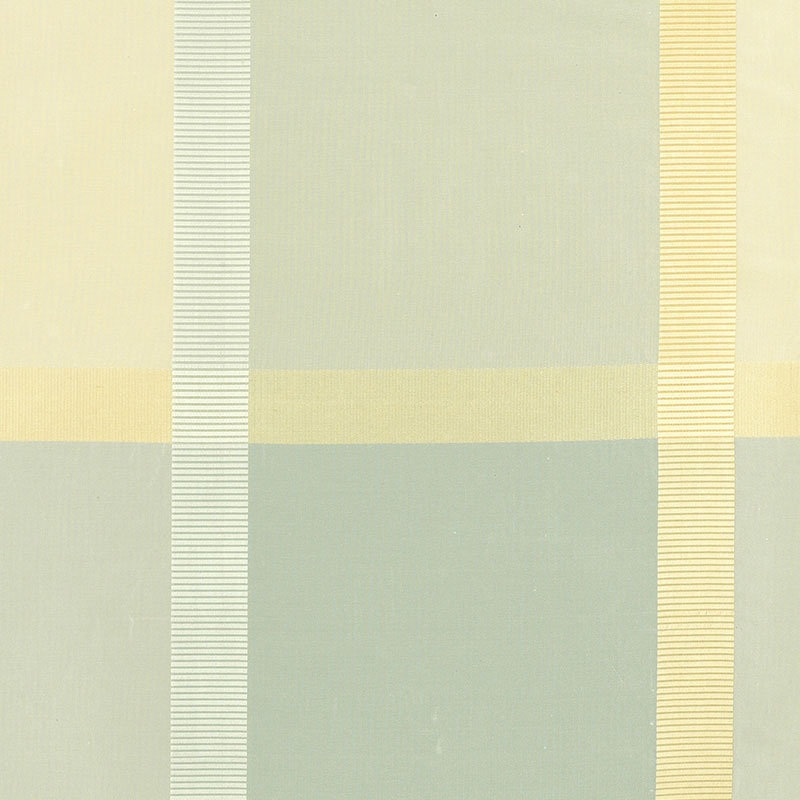 Surat Silk Plaid Fabric, Robin's Egg