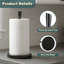 Porte-essuie-tout sur pied en acier inoxydable, cuisine de comptoir et salle de bain-1810621907