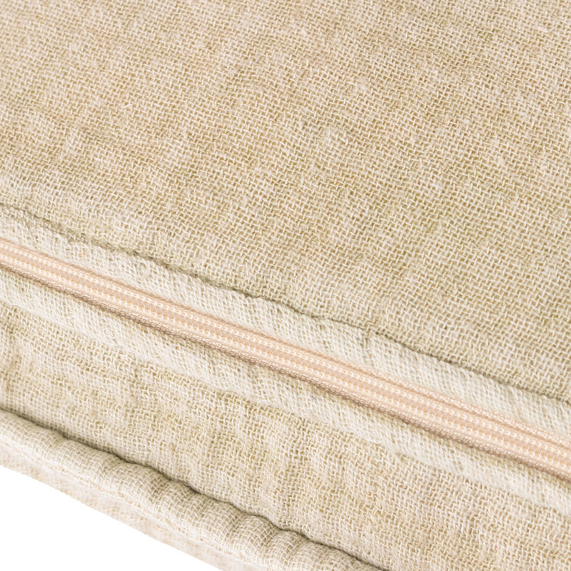 Ribble Cotton Rectangular Throw Pillow Cover, Cream