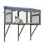 Cat Catio, boîte de fenêtre pour les chats d'intérieur, perchoir de fenêtre en bois, extensible pour plusieurs chatons, refuge extérieur confortable et sécuritaire pour les animaux de compagnie