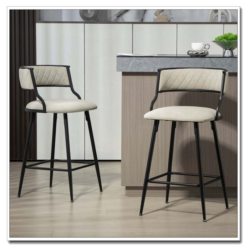 Tabouret de bar en polyuréthane revêtu de polyuréthane