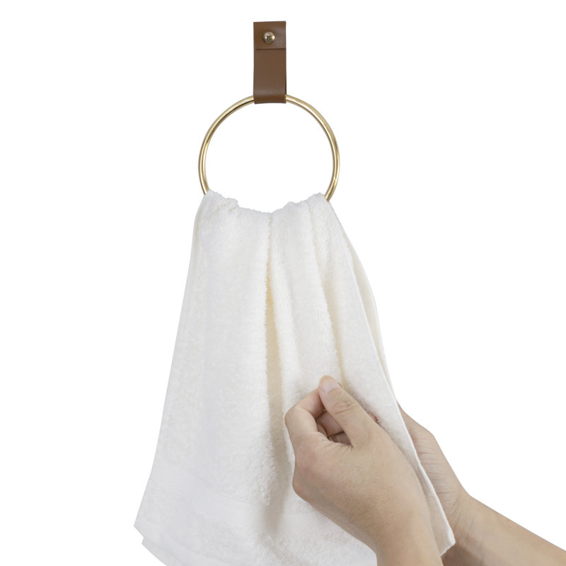 2 Piece Brass Tone Hand Towel Rings