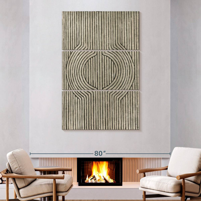 Avery Cedar Grooves IV, 74" H x 48" W