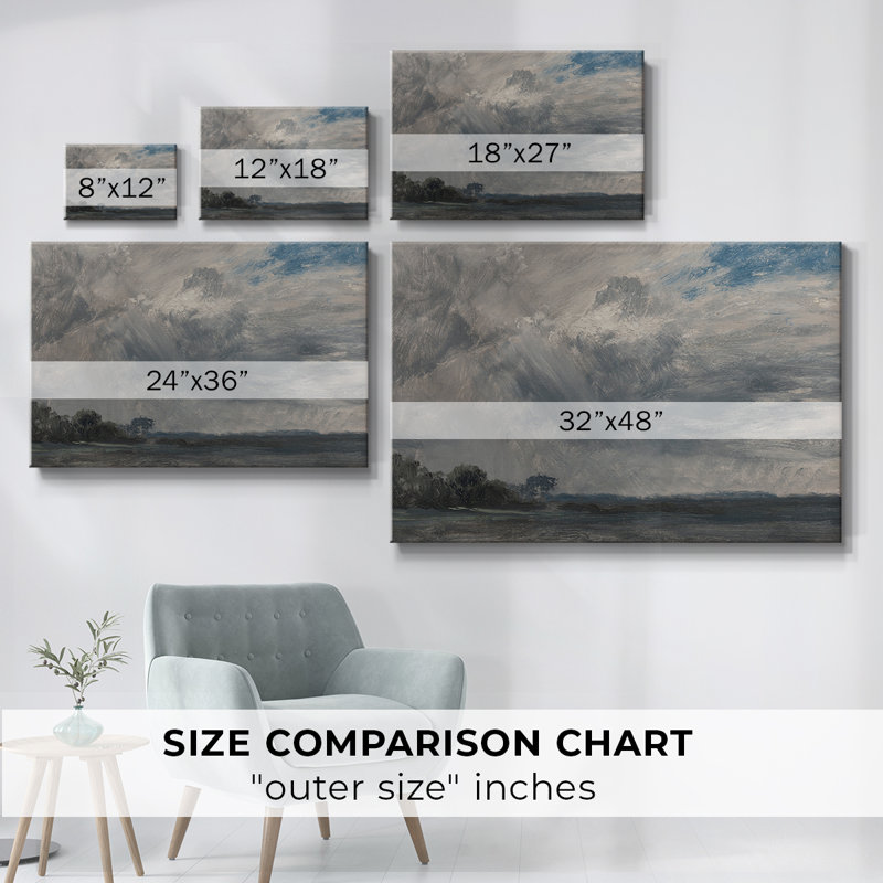 Paysage rétro - DCCLxx, H 19 po x l 28 po x P 1,5 po, Toile tendue