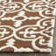 Clapham Geometric Handmade Tufted Wool Dark Brown/Ivory Area Rug-24824703
