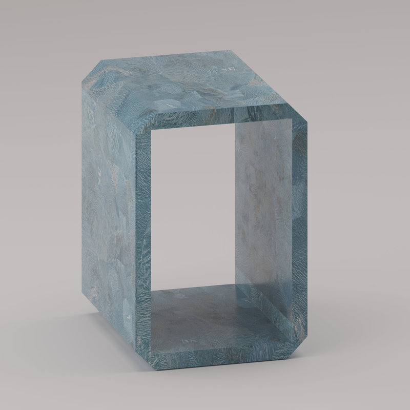 Monogramme End Table, Amazonite