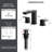 Square Widespread Bathroom Faucet 3 Hole, 2-handle Bathroom Sink Faucet with Drain Assembly-95856653-138193660