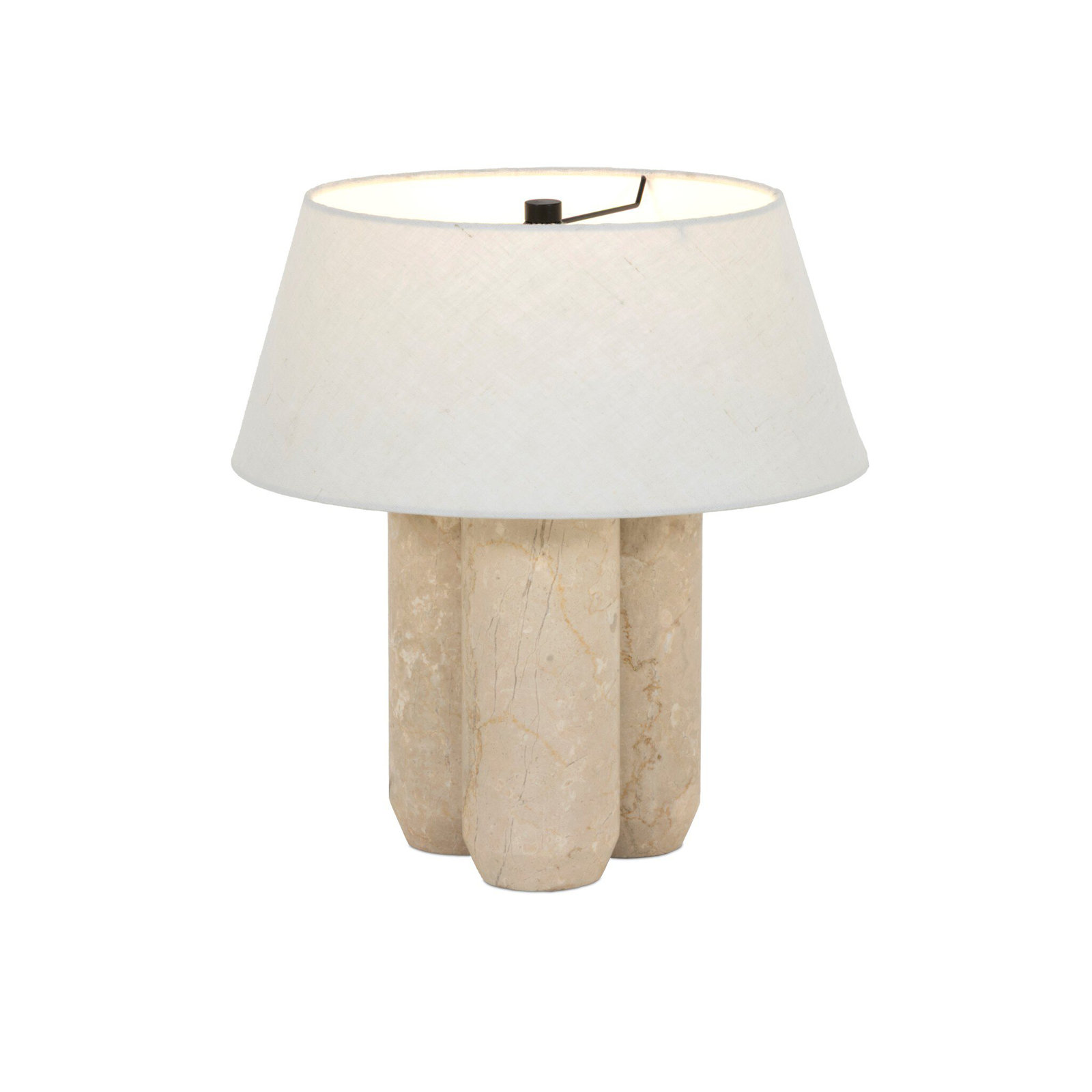 Bremen Table Lamp, Cream Marble