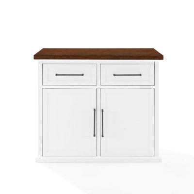 Jorianna Solid Wood Top Kitchen Island