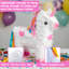 Fax Potato - Pinatas Unicorn Cardboard Pinata, Stick and Blindfold Set - W43cm x D13cm x H55cm - White