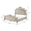 Lit tapissier capitonné Arinah beige et champagne-1744216246