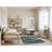 Machine Washable Space Brown Area Rug-1323893024