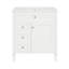 Meuble-lavabo élégant avec rangement spacieux et design fonctionnel