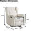 Fauteuil inclinable manuel oscillant et oscillant de 29,1 po de largeur avec dossier à oreilles (ensemble de 2)-982260539