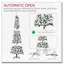 Arbre de Noël artificiel enneigé 7,5 pi